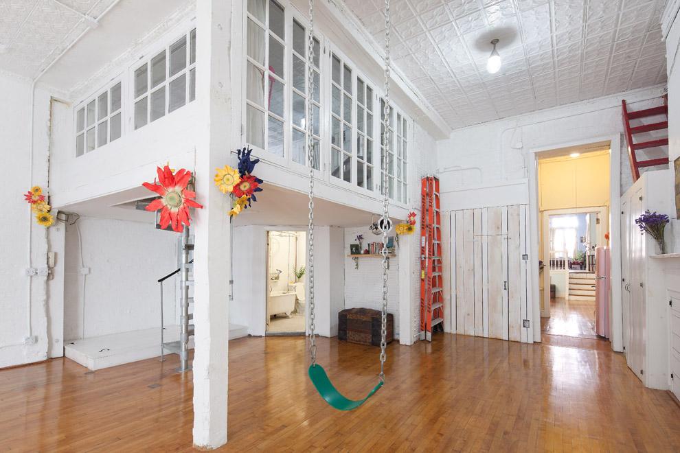 This Whimsical Noho Rental Has A Tin Ceiling A Swing And