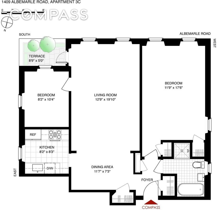 6sqft | 1409 Albemarle road floorplan